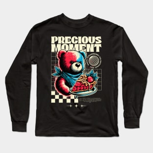 Precious Moment Bear Strawberry Pie Long Sleeve T-Shirt